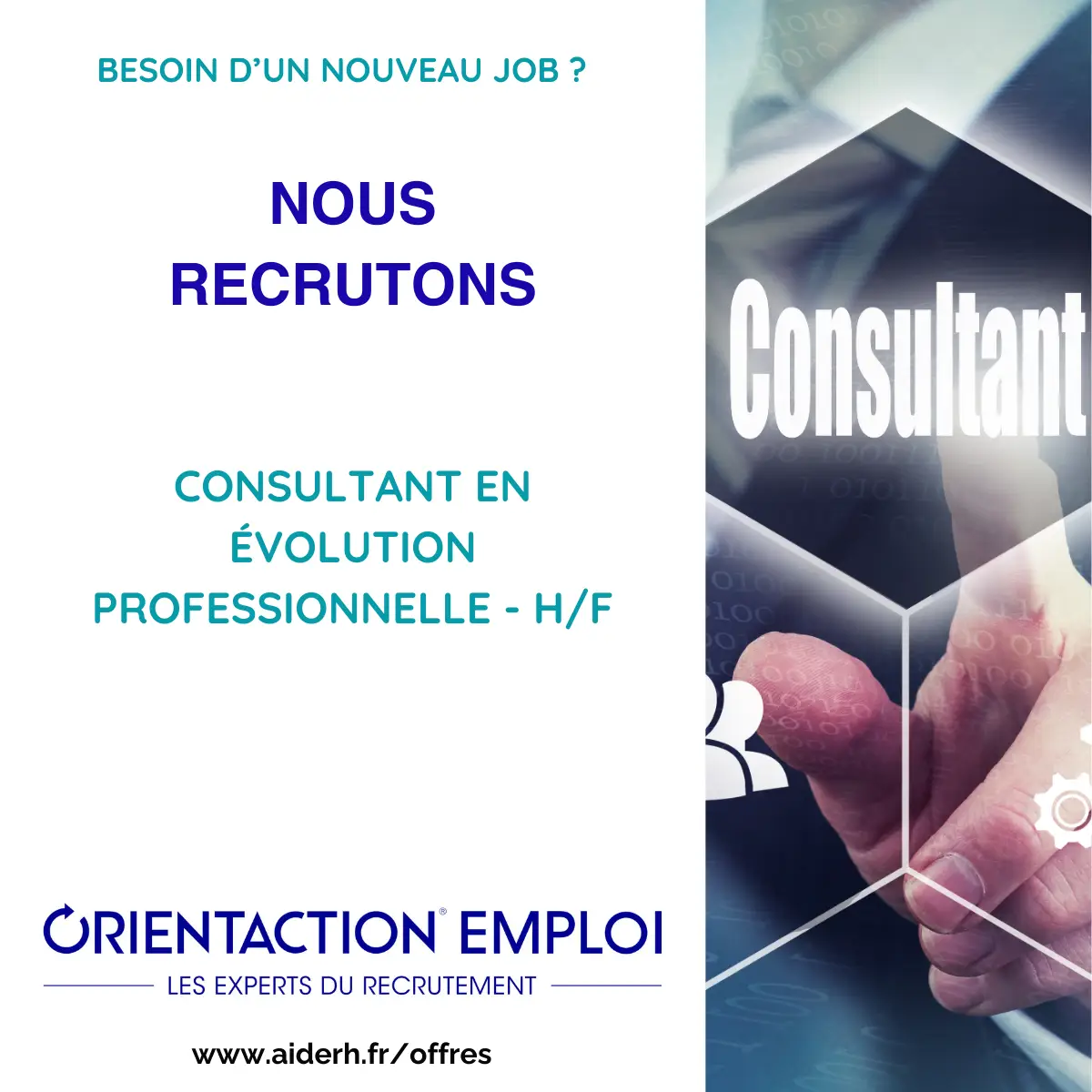 CONSULTANT EN ÉVOLUTION PROFESSIONNELLE - H:F