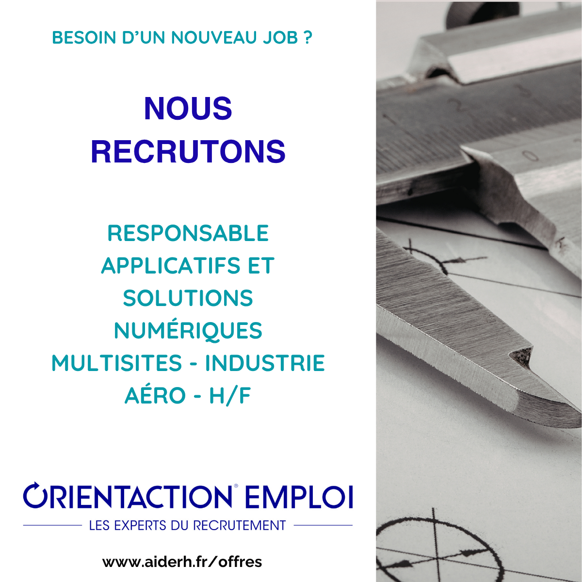 RESPONSABLE APPLICATIFS ET SOLUTIONS NUMÉRIQUES MULTISITES - INDUSTRIE AÉRO - H:F