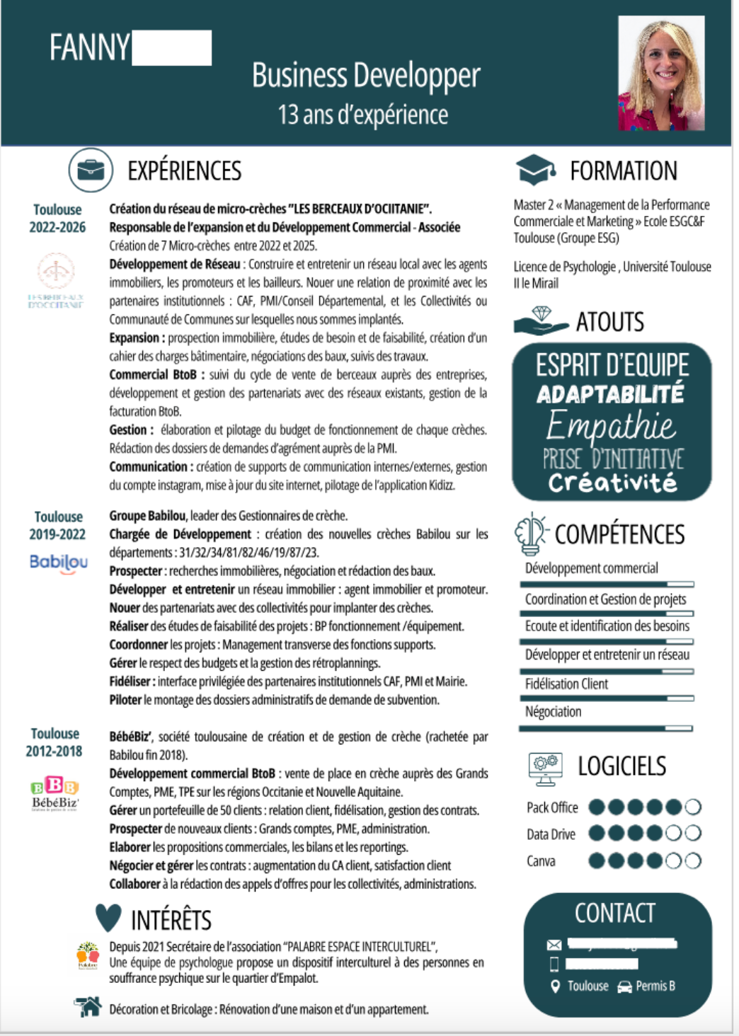 fanny business developper